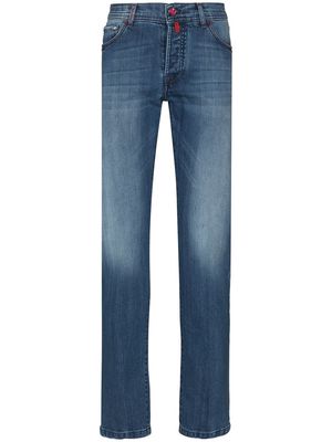 Kiton Red Tag slim-cut jeans - Blue