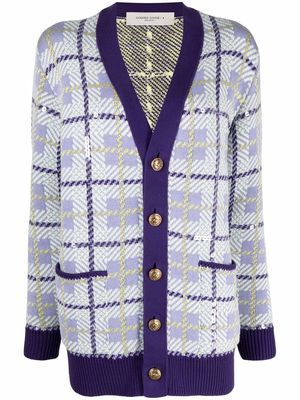 Golden Goose Journey Collection checked cardigan - Purple