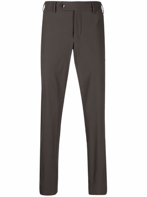 PT TORINO mid-rise tailored trousers - Brown