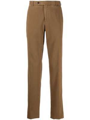 Pt01 Business slim fit chino trousers - Brown