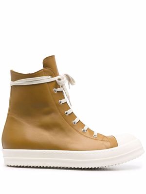 Rick Owens lace-up sneakers - Yellow