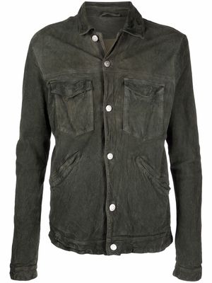 Giorgio Brato worn-effect jacket - Green
