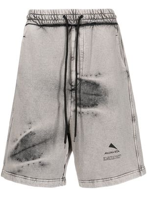 Mauna Kea stonewashed logo-print shorts - Grey