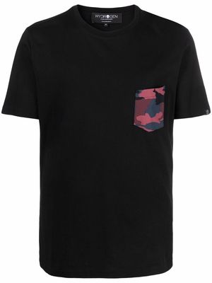 Hydrogen camouflage patch-pocket T-shirt - Black
