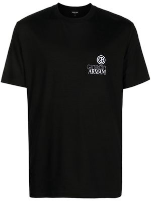 Giorgio Armani chest logo-print T-shirt - Black