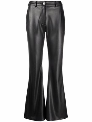 Antonella Rizza Moon faux-leather trousers - Black