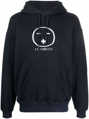 Société Anonyme logo-print hoodie - Blue