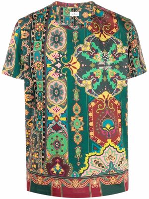 ETRO patterned short-sleeved T-shirt - Red