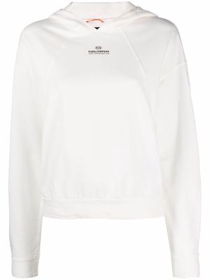 Parajumpers bias-cut cotton hoodie - White