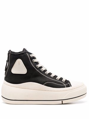 R13 Kurt high-top platform sneakers - Black