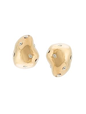 Mounser Nucleus crystal-embellished stud earrings - Gold