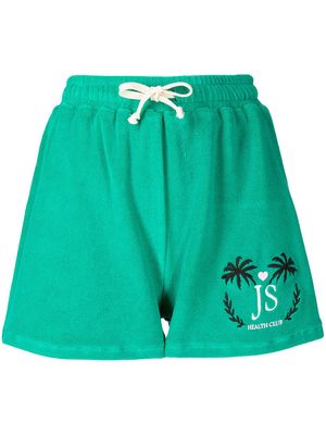 Joshua Sanders drawstring terry-cloth shorts - Green