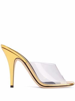 Giuseppe Zanotti Earthshine Plexy slip-on sandals - Gold