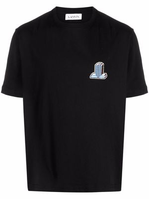 LANVIN logo patch T-shirt - Black