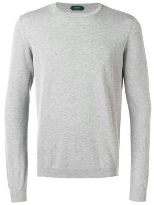 Zanone fine knit sweater - Grey