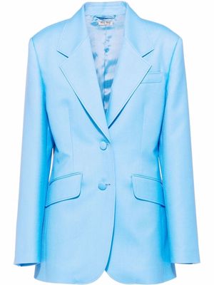 Miu Miu Levantine single-breasted jacket - Blue