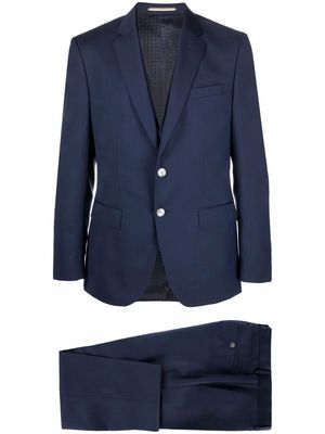 BOSS three-piece single-breasted suit - Blue