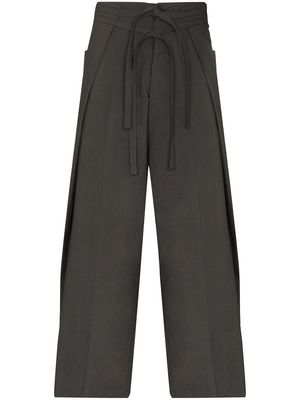 Craig Green wrap-detail wide-leg trousers - Grey