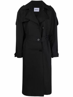 AMBUSH side-slit trench coat - Black