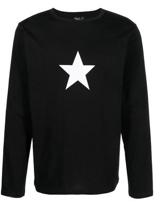 agnès b. Coulos long-sleeved T-shirt - Black