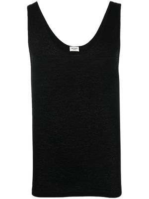 Saint Laurent dropped armholes tank - Black