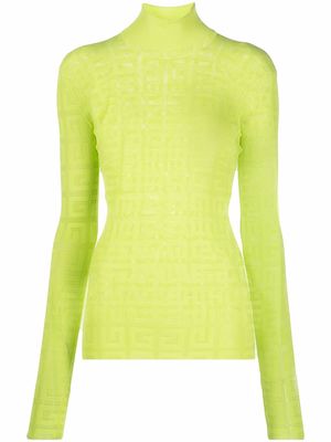 Givenchy 4G jacquard knitted top - Green