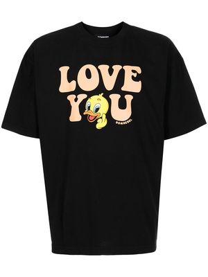 DOMREBEL Love You print T-shirt - Black