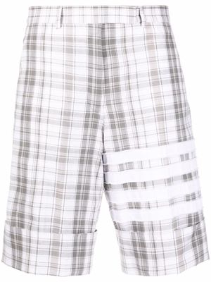 Thom Browne Sack check-print shorts - Grey