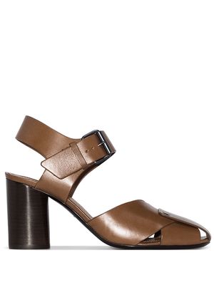 Lemaire x Lemaire 90mm leather sandals - Brown