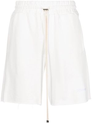 DOMREBEL embroidered-logo shorts - White