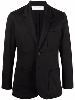 Société Anonyme single-breasted cotton blazer - Black
