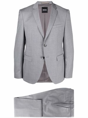 BOSS slim-fit single-breasted suit - Grey