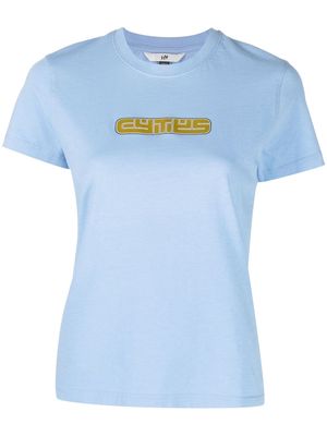 Eytys Eden logo-print short-sleeved t-shirt - Blue