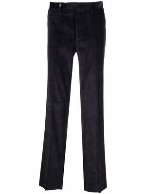 Corneliani straight-leg velvet trousers - Blue