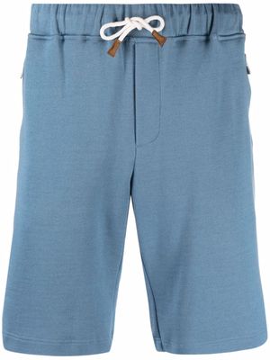 Eleventy stripe-detail bermuda shorts - Blue