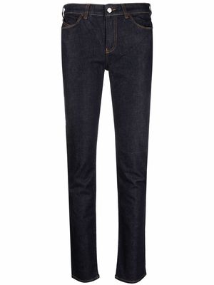 Emporio Armani low-rise slim-fit jeans - Blue