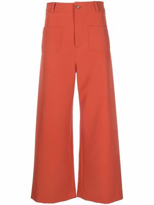 Manuel Ritz cropped wide-leg trousers - Orange