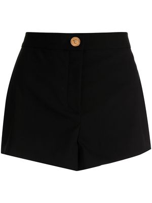 Versace high-waisted wool shorts - Black