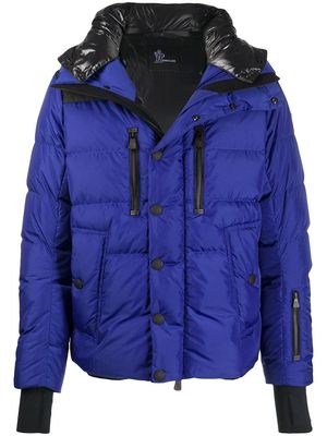 Moncler Grenoble hooded padded down jacket - Blue