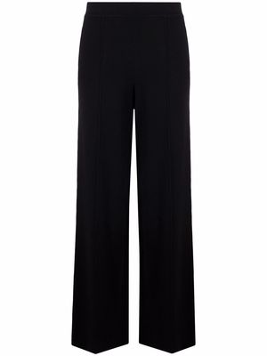 12 STOREEZ wide-leg wool-cotton trousers - Black