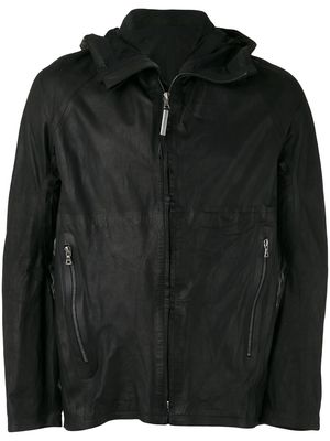 Isaac Sellam Experience hooded leather jacket - Black