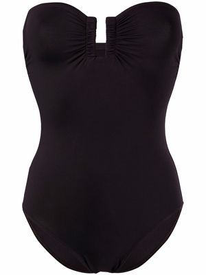 Eres ruched cut-out swimsuit - Purple