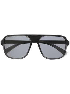 Dolce & Gabbana Eyewear logo-embossed square-frame sunglasses - Black