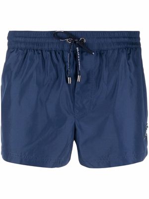 Dolce & Gabbana drawstring mini swim shorts - Blue