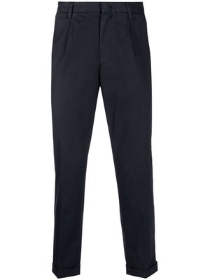Z Zegna tapered turn-up cuff trousers - Blue