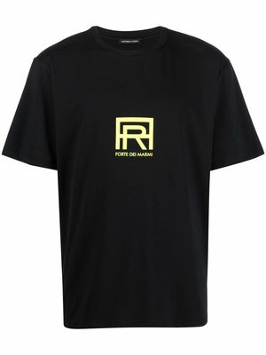 Antonella Rizza logo-print short-sleeved T-shirt - Black