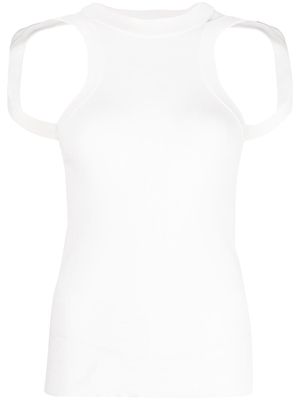 Dion Lee cut-out detail tank top - White
