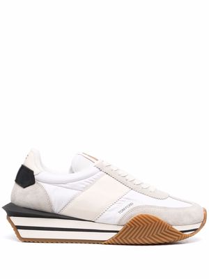 TOM FORD panelled low-top sneakers - White