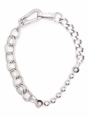 Heron Preston multi-chain chunky necklace - Silver