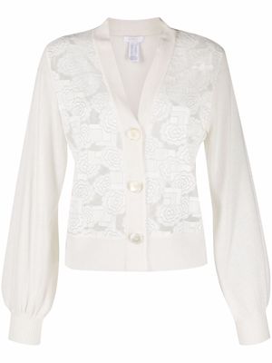 Eres freckles cashmere cardigan - White